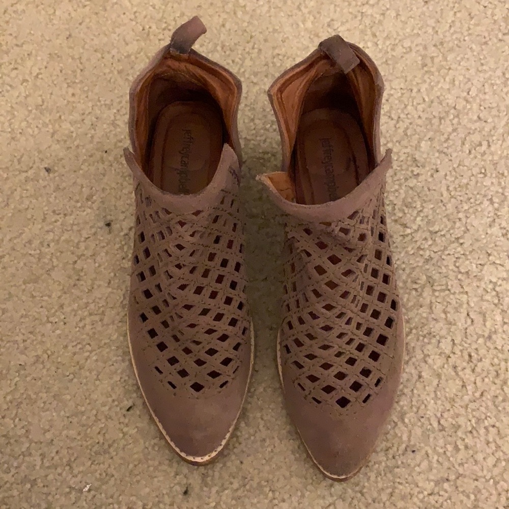 Tan Jeffrey Campbell Booties